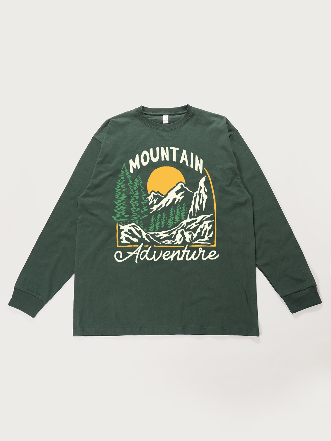 Mountain Adventure - Unisex Retro Cotton Long Sleeve T-Shirt