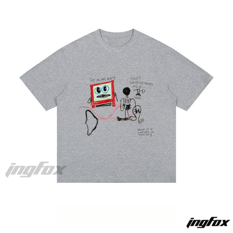 Whimsical Hand - Drawn Scene - Loose Fit Short Sleeve T-Shirt
