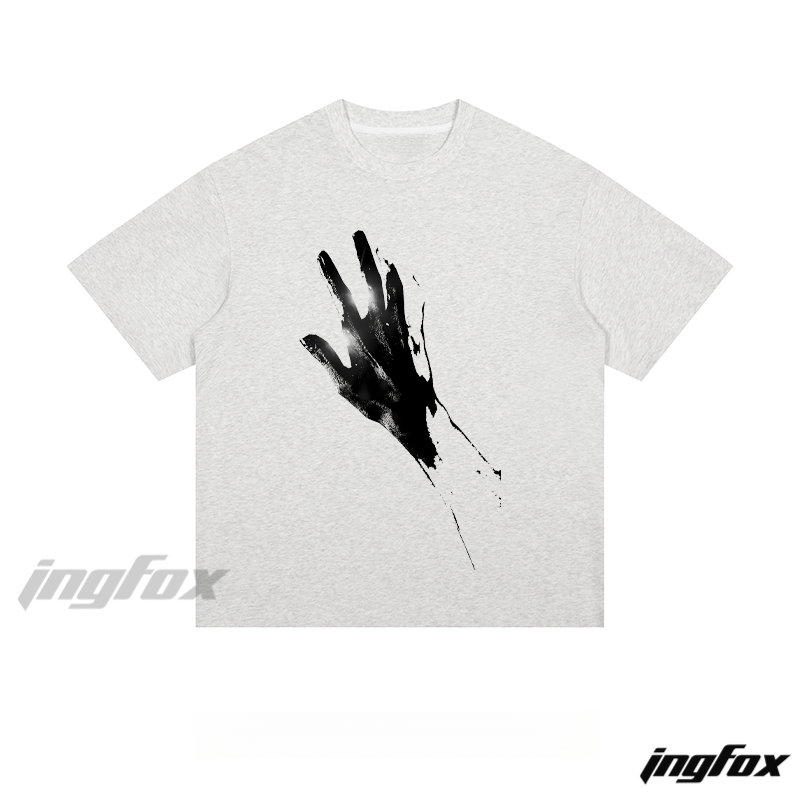 Ink Hand Print - Loose Fit Short Sleeve T - Shirt