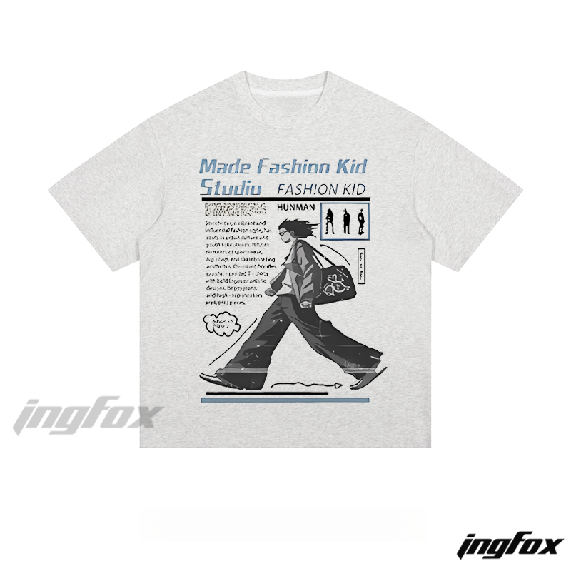 Streetwear Fashion Kid - Loose Fit Short Sleeve T - Shirt