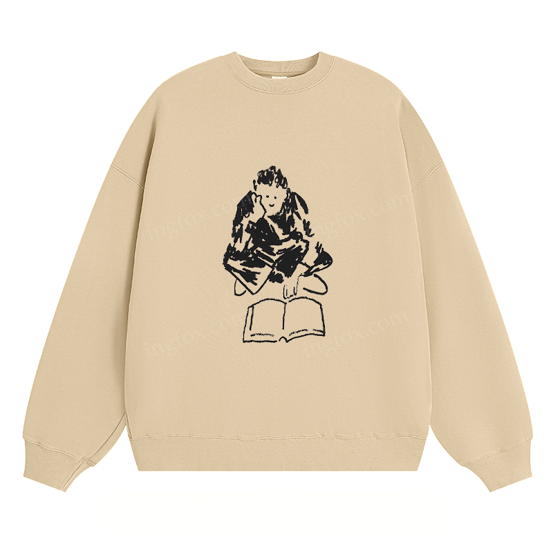 Reading Figure - Classic Unisex Fit Crewneck Sweatshirt