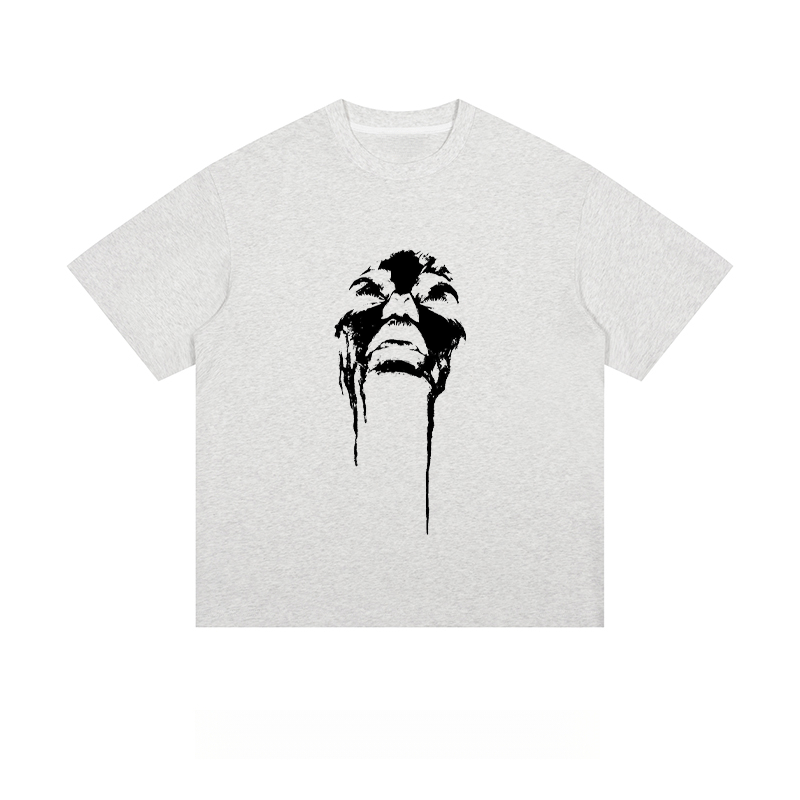 Dripping Face Silhouette - Loose Fit Short Sleeve T-Shirt