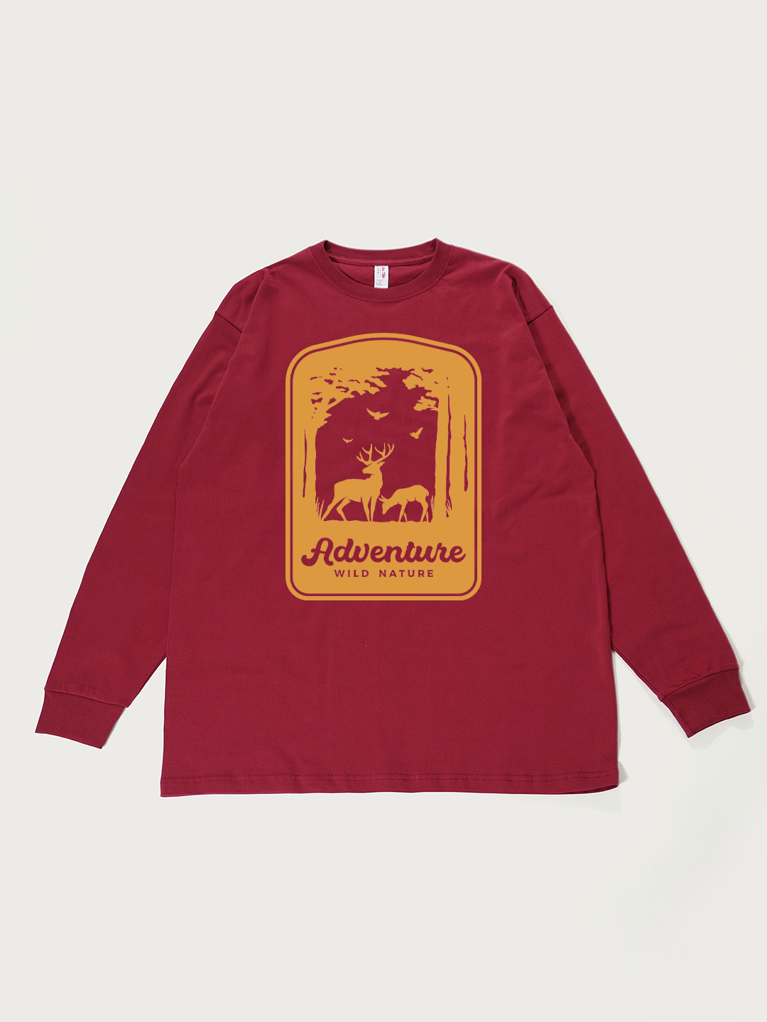 Adventure Wild Nature - Unisex Retro Cotton Long Sleeve T-Shirt
