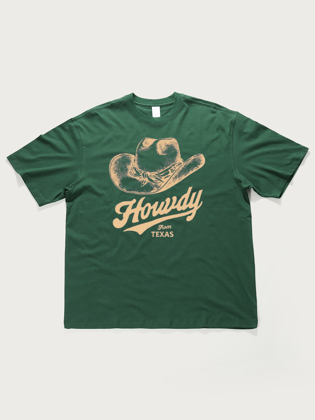 Howdy From Texas - Unisex Retro Cotton Short Sleeve T-Shirt