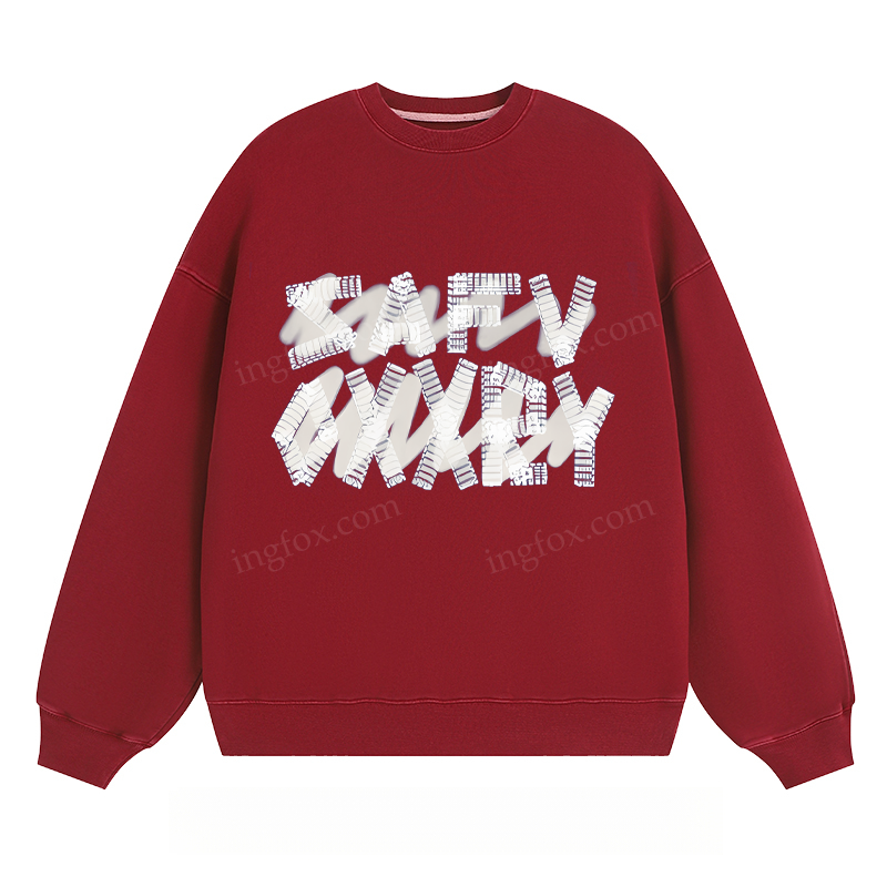 Distorted Text Graphic - Classic Unisex Fit Crewneck Sweatshirt