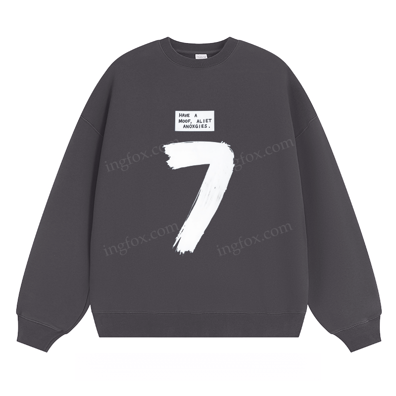 Number 7 & "Have A Moof Aliet Anoxgies" - Classic Unisex Fit Crewneck Sweatshirt