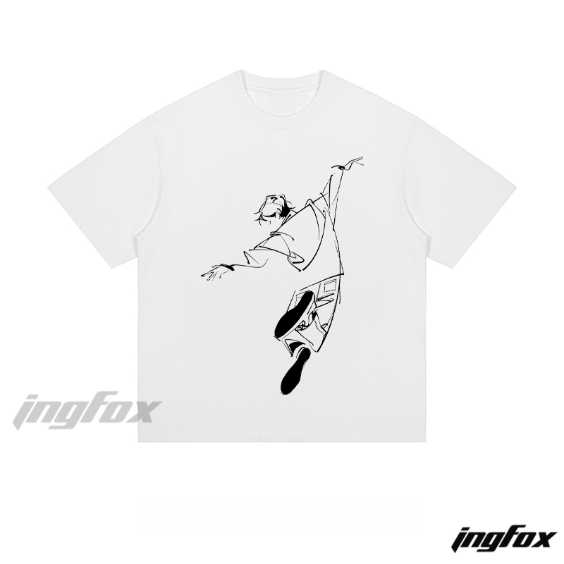 Dancing Figure Sketch - Loose Fit Short Sleeve T - Shirt
