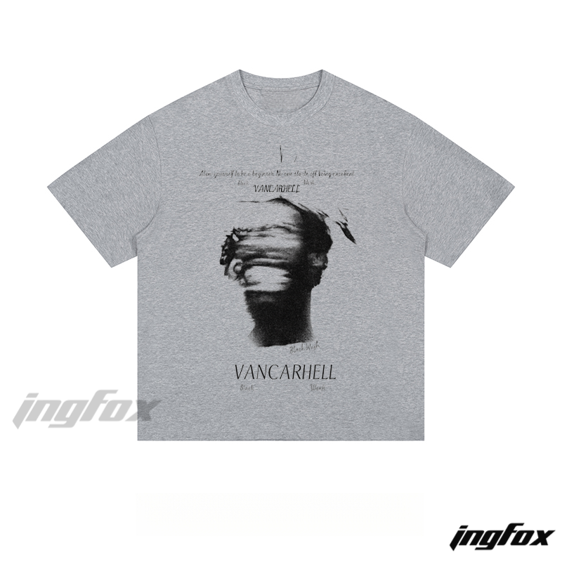 VANCARHELL Abstract Portrait - Loose Fit Short Sleeve T - Shirt