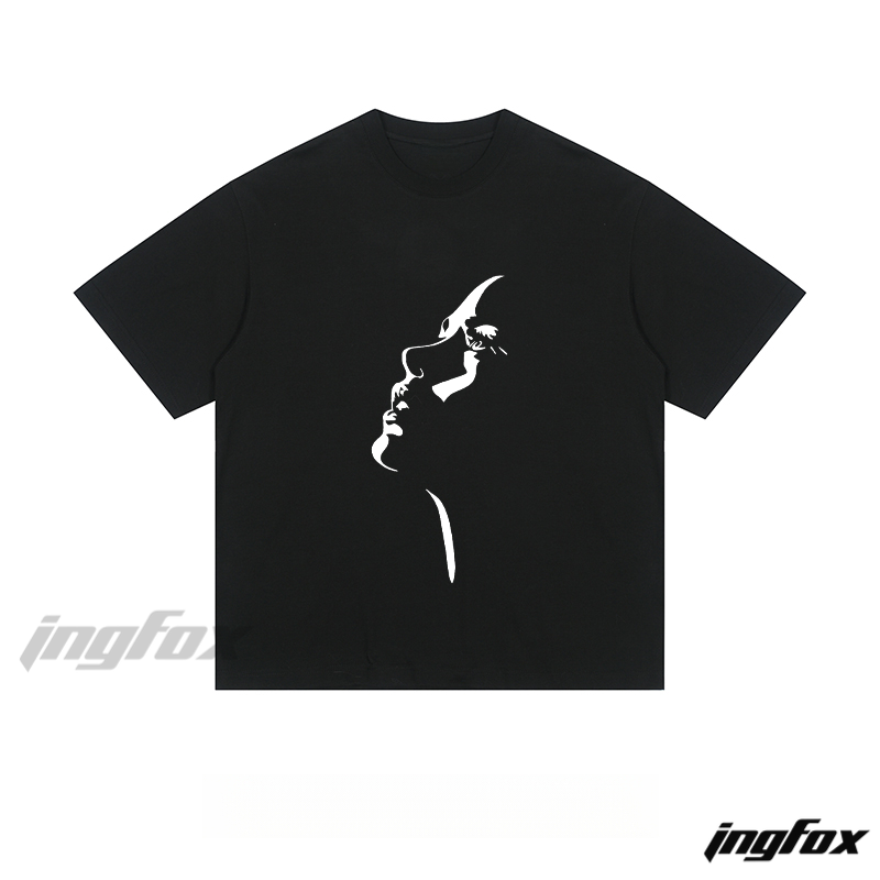 Abstract Profile Silhouette - Loose Fit Short Sleeve T-Shirt