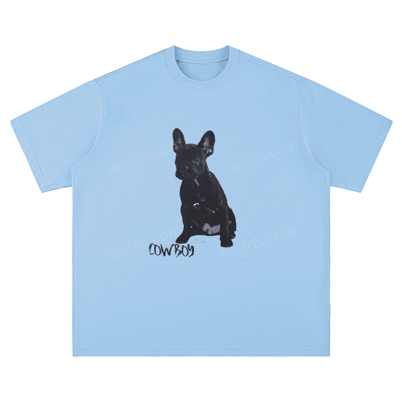 French Bulldog "Cowboy" - Unisex Fit Short Sleeve T - Shirt