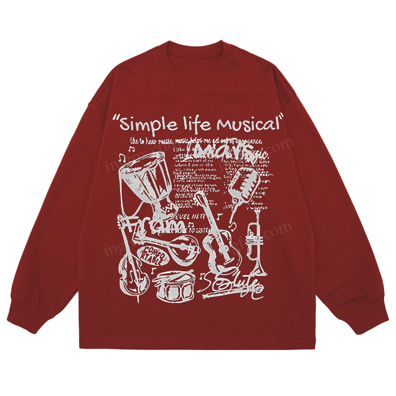 Simple Life Musical - Classic Unisex Fit Cotton Long Sleeve Tee