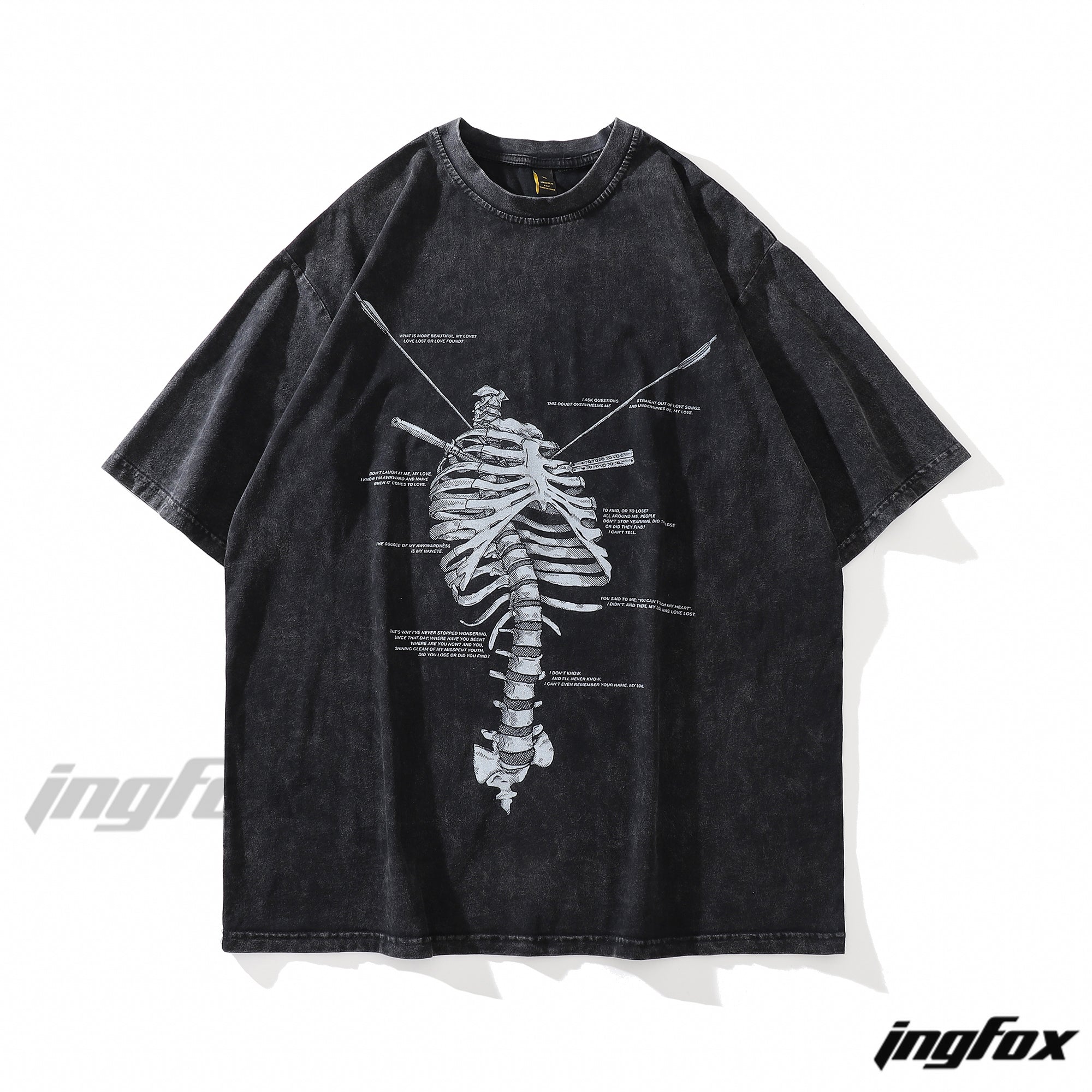 Skeletal Secrets - Vintage Washed Oversized T-Shirt