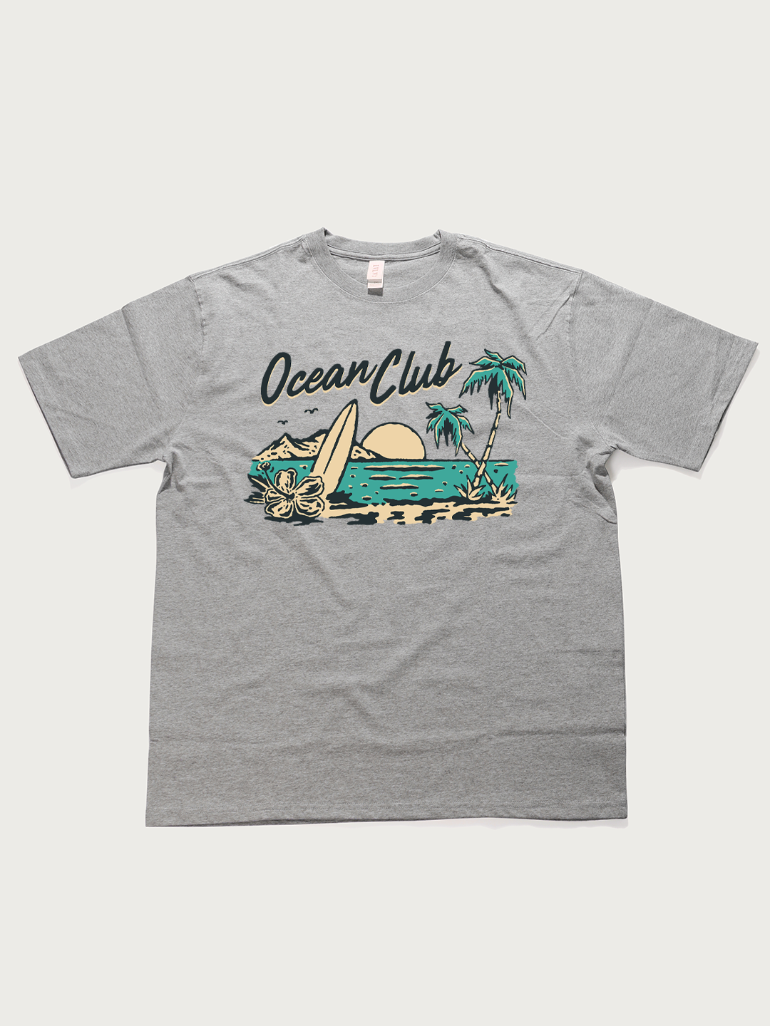 Ocean Club Beach - Unisex Retro Cotton Short Sleeve T-Shirt