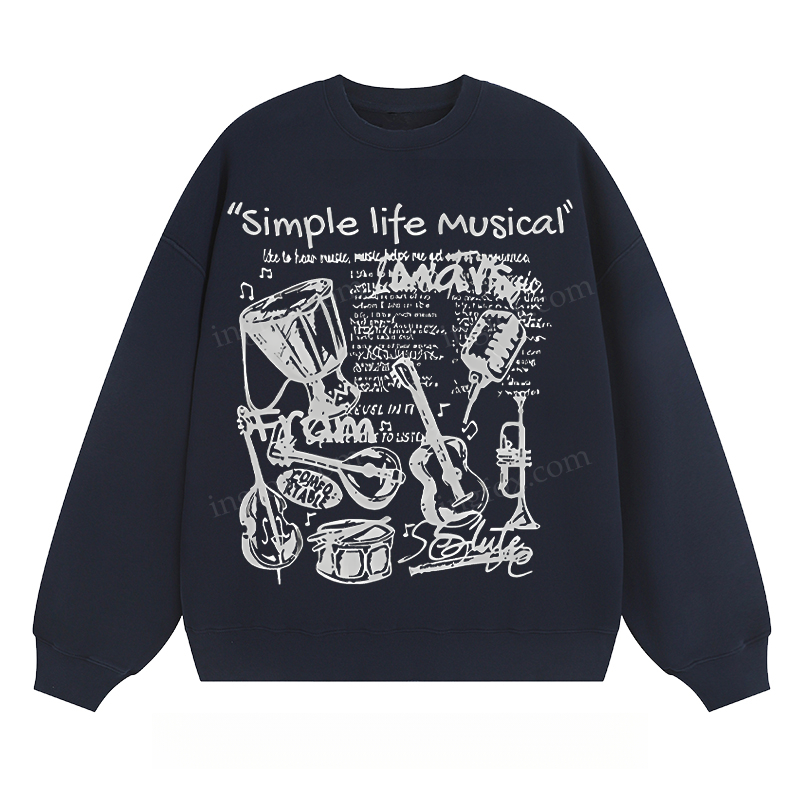 "Simple Life Musical" - Classic Unisex Fit Crewneck Sweatshirt