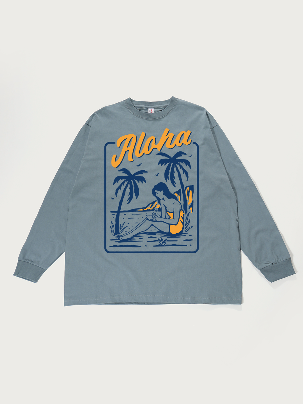 Aloha Hawaiian - Unisex Retro Cotton Long Sleeve T-Shirt