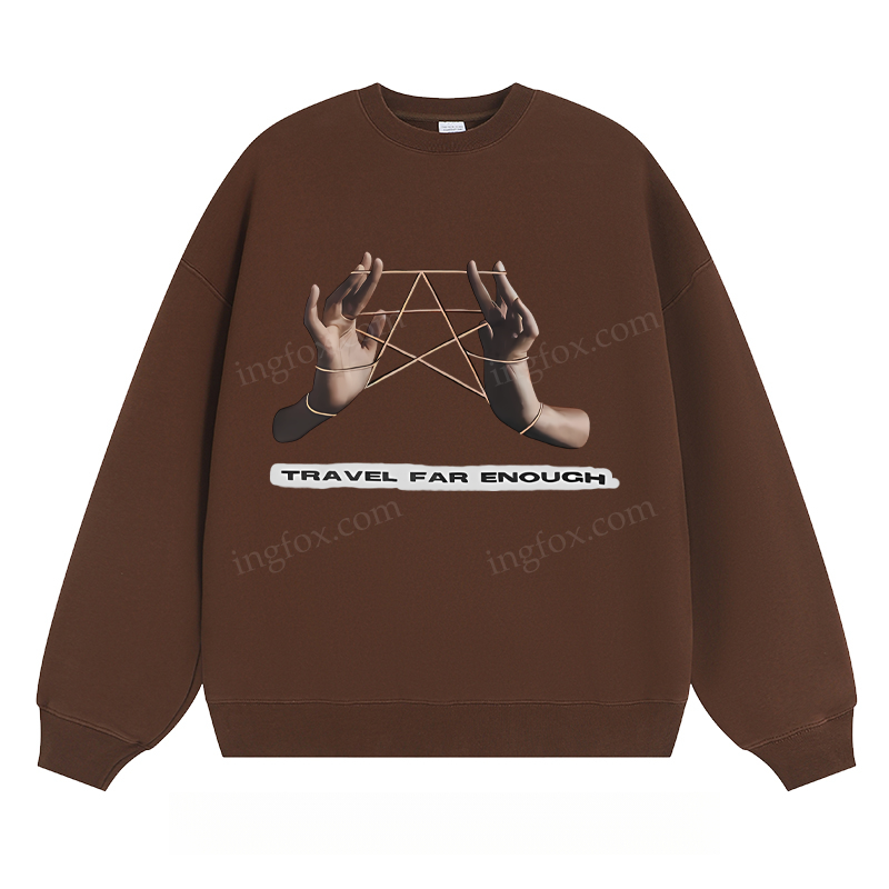 Travel Far Enough - Classic Unisex Fit Crewneck Sweatshirt