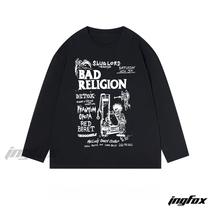 Bad Religion Concert - Themed - Classic Cotton Long Sleeve Tee