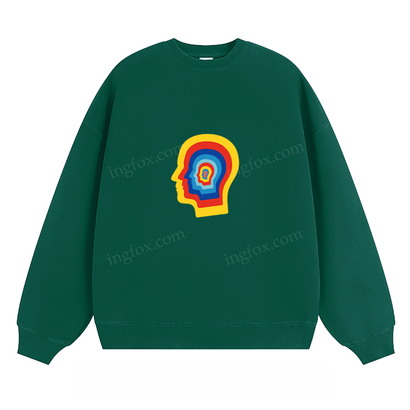 Rainbow Head Silhouette - Classic Unisex Fit Crewneck Sweatshirt