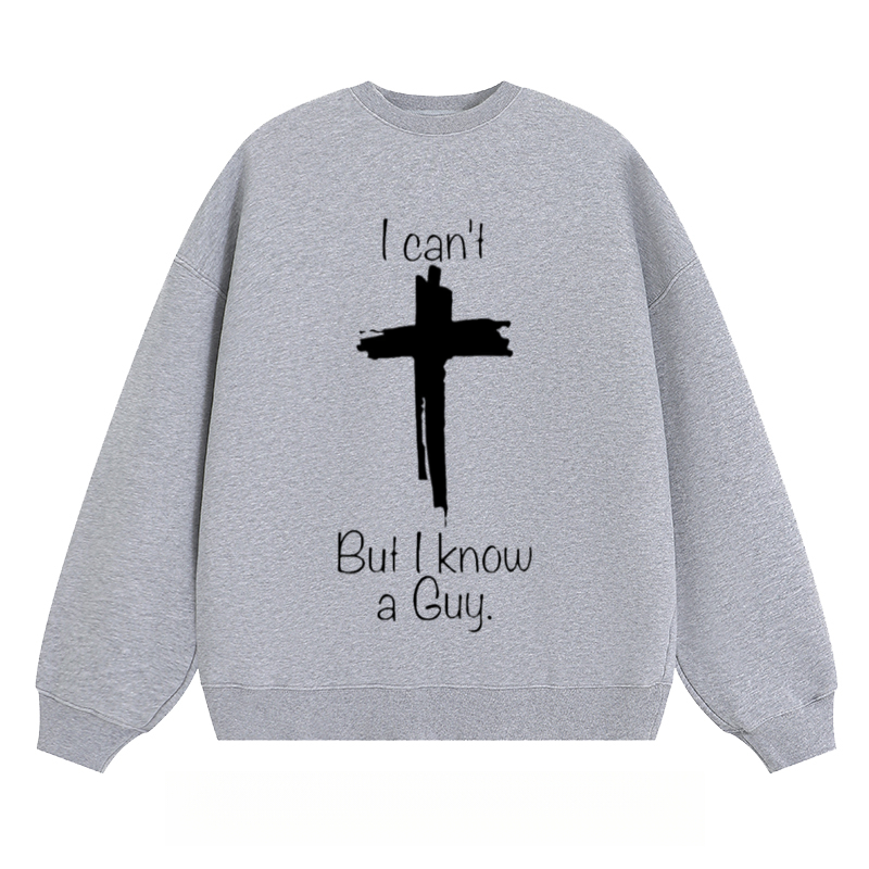 Cross & Text - Classic Unisex Fit Crewneck Sweatshirt