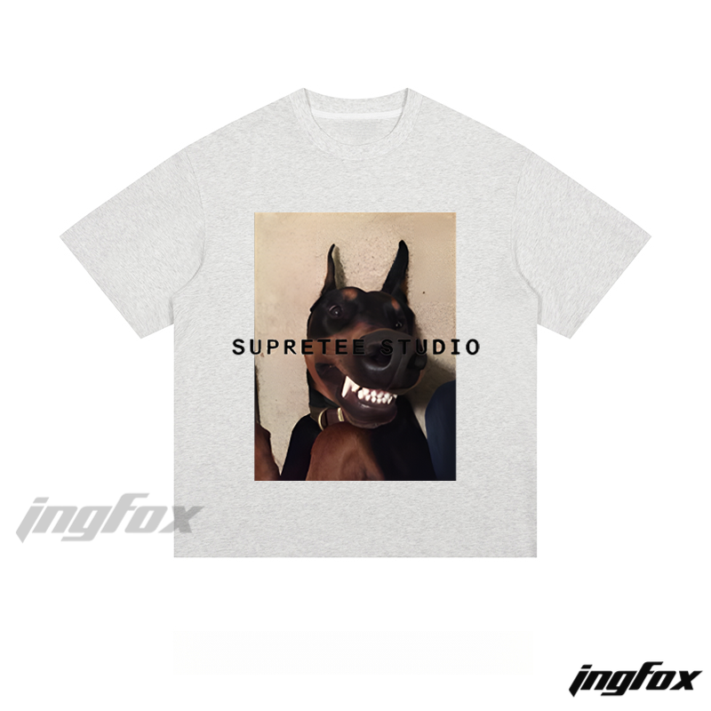 Doberman “SUPRETEE STUDIO” - Loose Fit Short Sleeve T-Shirt