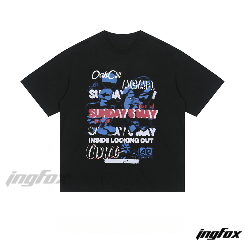 Festival Collage - Loose Fit Short Sleeve T - Shirt