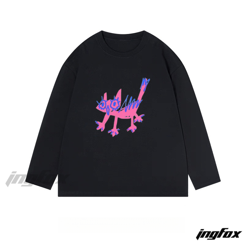 Graffiti - Style Animal - Classic Cotton Long Sleeve Tee
