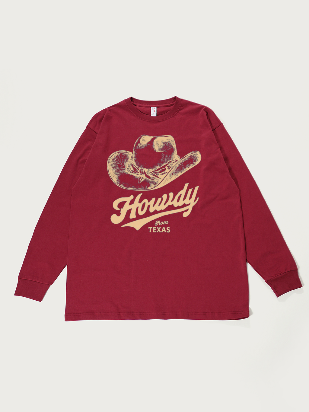 Howdy From Texas - Unisex Retro Cotton Long Sleeve T-Shirt