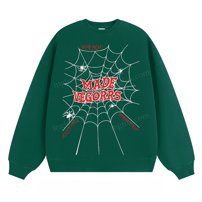 "MADE VEGORRS" Spider Web - Classic Unisex Fit Crewneck Sweatshirt