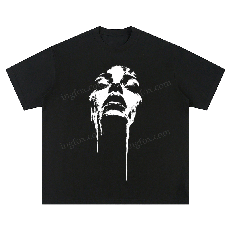 Artistic Face Drip - Unisex Fit Short Sleeve T - Shirt