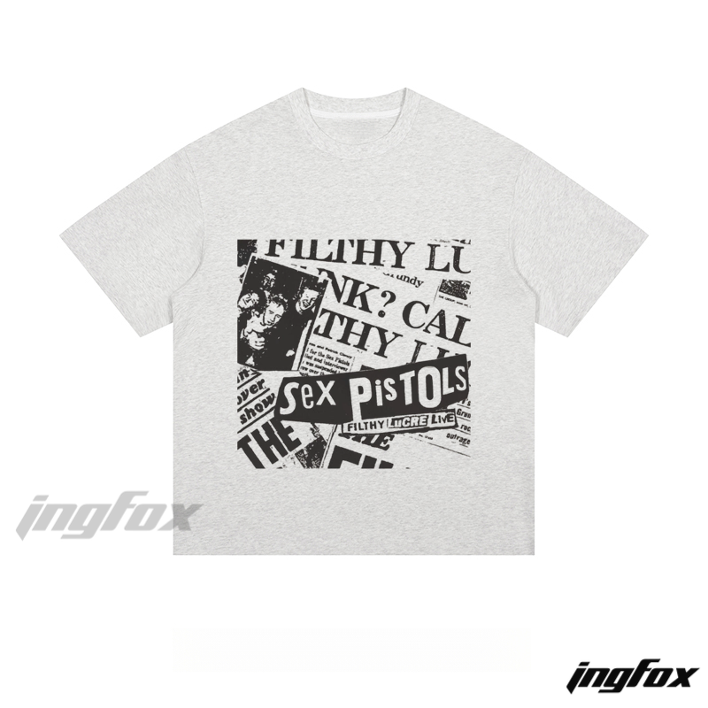 Sex Pistols Newspaper Collage - Loose Fit Short Sleeve T - Shirt