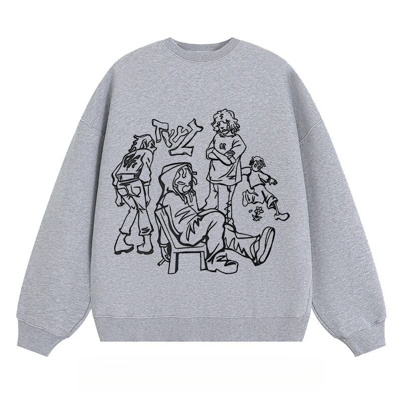 Casual Group Sketch - Classic Unisex Fit Crewneck Sweatshirt