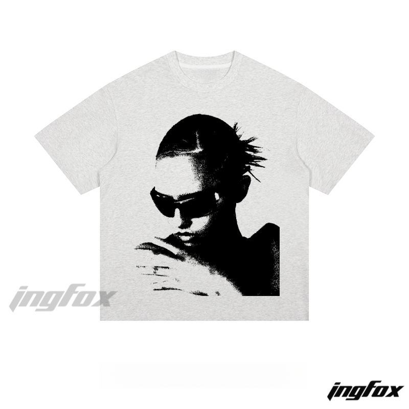 Cyberpunk Silhouette - Loose Fit Short Sleeve T - Shirt