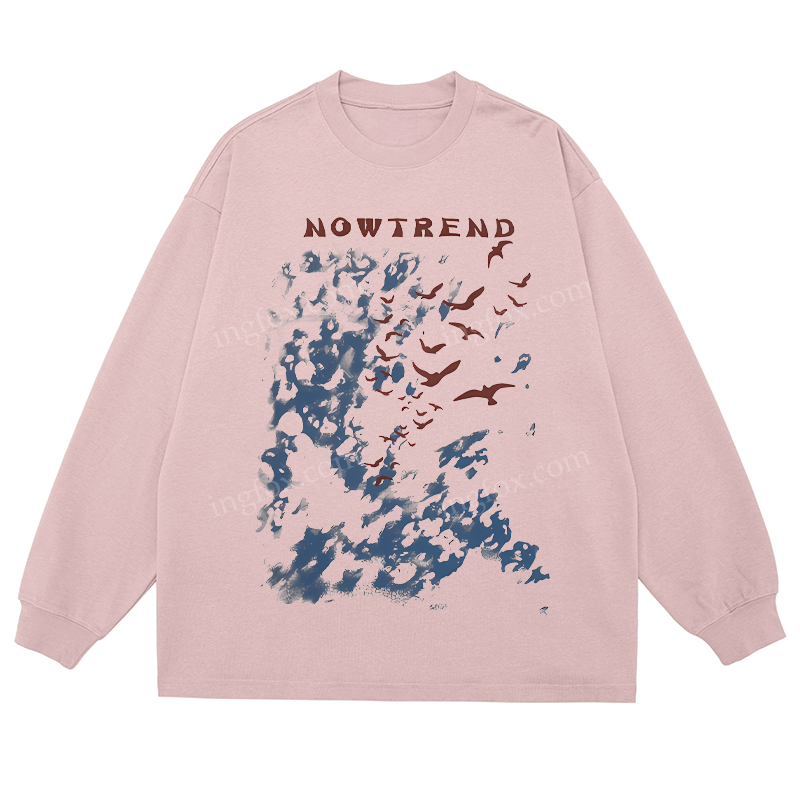 NOWTREND Sky & Birds - Classic Unisex Fit Cotton Long Sleeve Tee