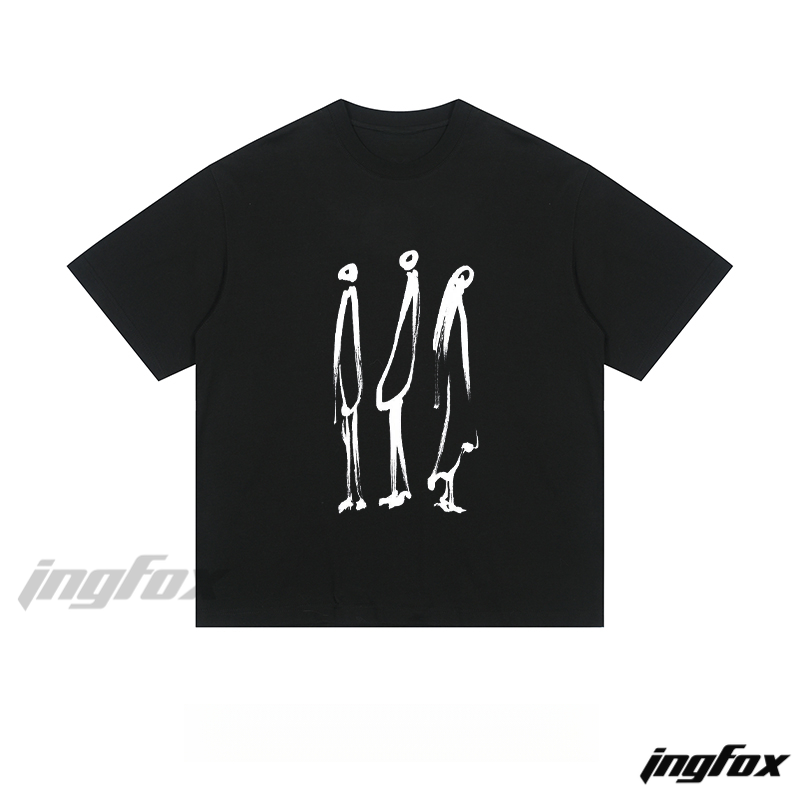 Ink - Drawn Figure Trio - Loose Fit Short Sleeve T-Shirt