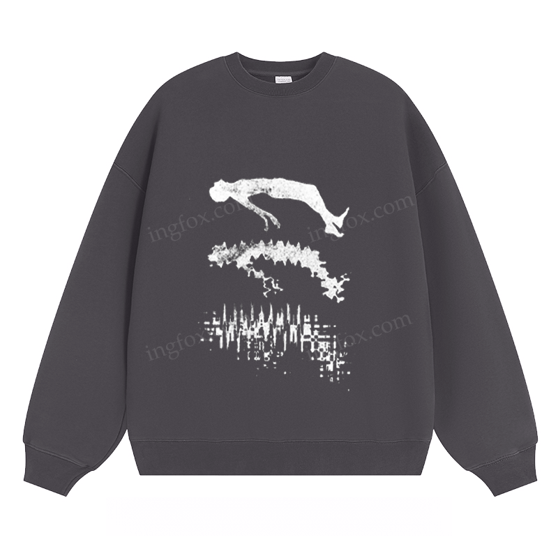 Abstract Diver Graphic - Classic Unisex Fit Crewneck Sweatshirt
