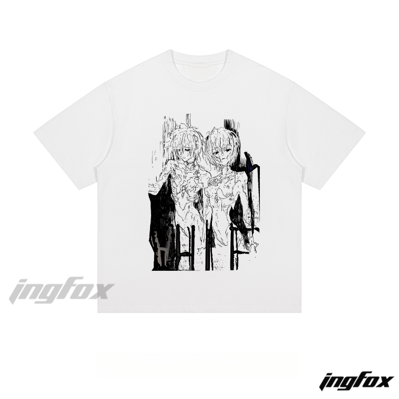 Anime Sketch Duo - Loose Fit Short Sleeve T-Shirt