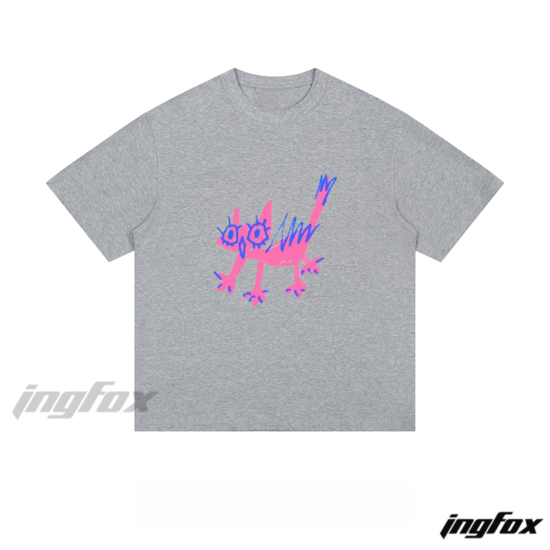 Playful Creature - Loose Fit Short Sleeve T - Shirt