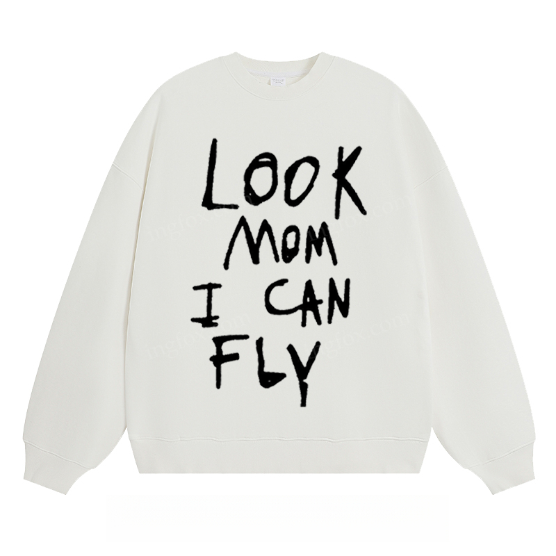 "Look Mom I Can Fly" - Classic Unisex Fit Crewneck Sweatshirt