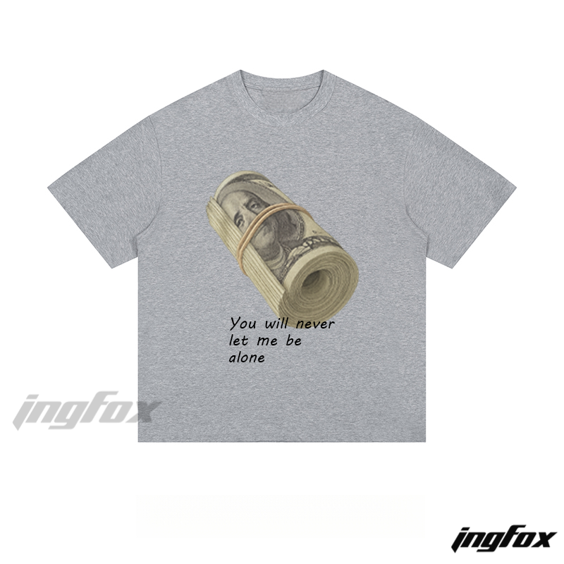 Money Roll & Quote - Loose Fit Short Sleeve T - Shirt