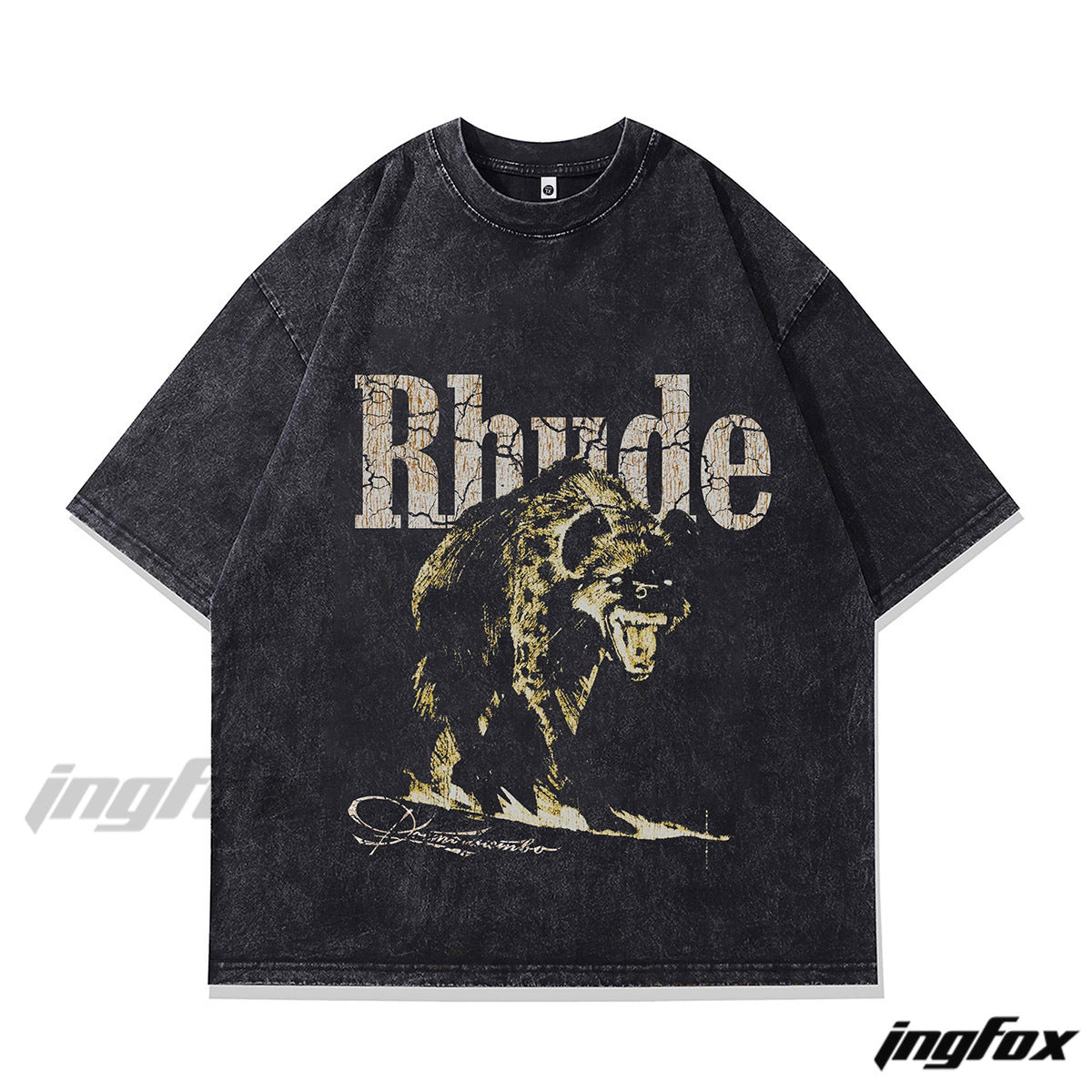 Vintage Wild Beast Vibe - Vintage Washed Oversized T-Shirt