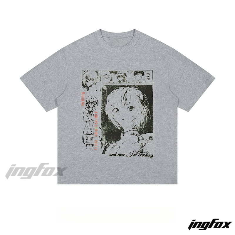 Anime Manga Panel Tee - Loose Fit Short Sleeve T - Shirt
