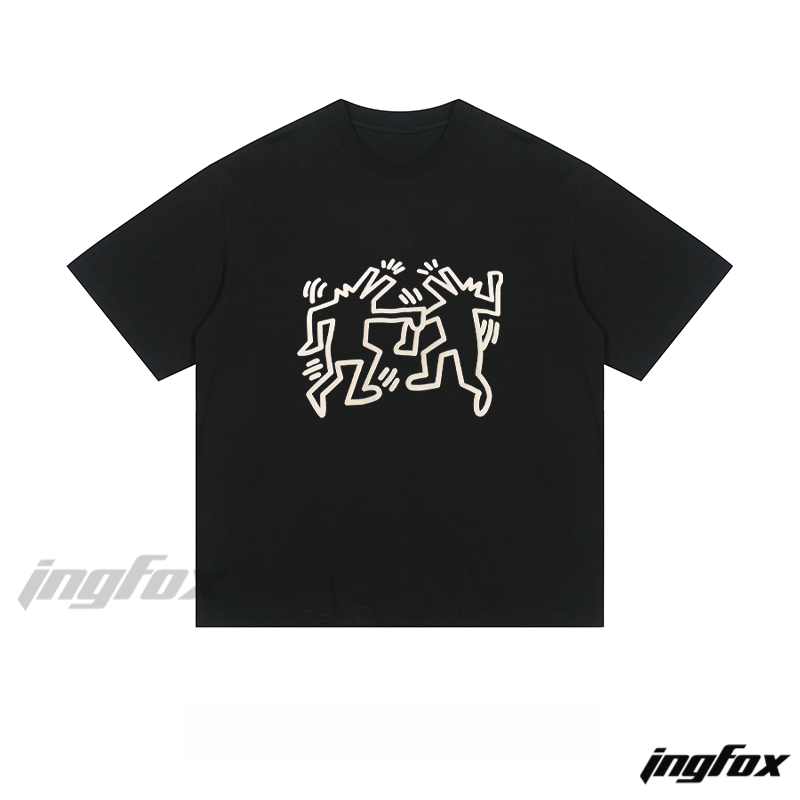 Keith Haring - Inspired Doodle - Loose Fit Short Sleeve T-Shirt