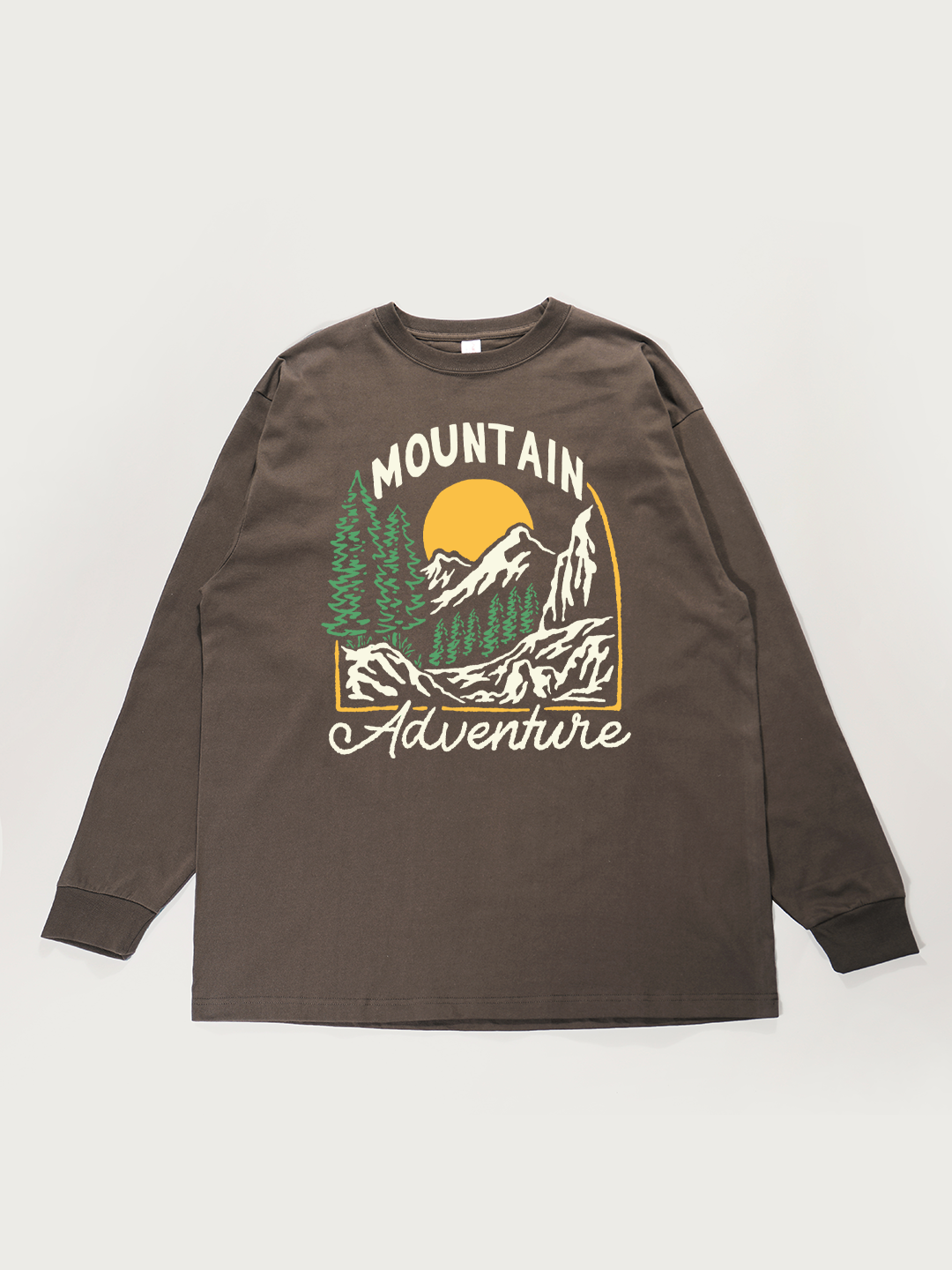 Mountain Adventure - Unisex Retro Cotton Long Sleeve T-Shirt