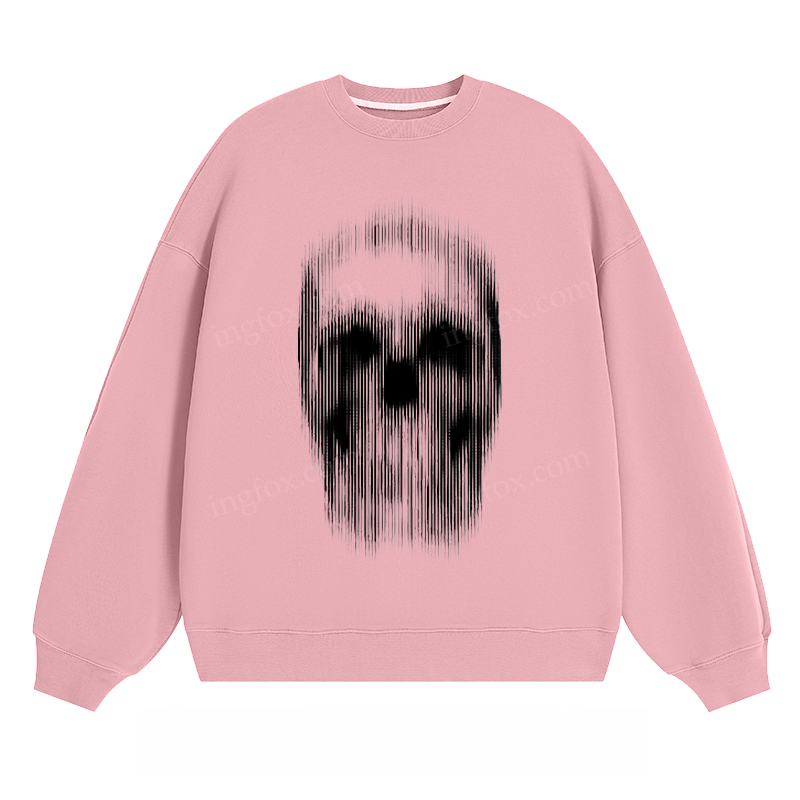 Abstract Skull Graphic - Classic Unisex Fit Crewneck Sweatshirt
