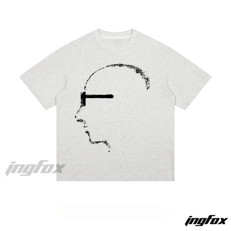 Abstract Silhouette - Loose Fit Short Sleeve T - Shirt