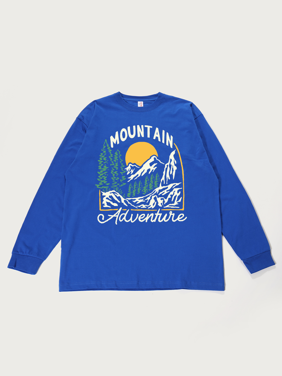 Mountain Adventure - Unisex Retro Cotton Long Sleeve T-Shirt