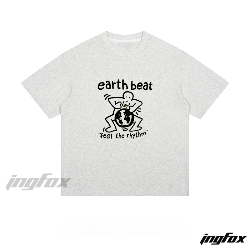 Earth Beat Rhythm - Loose Fit Short Sleeve T-Shirt