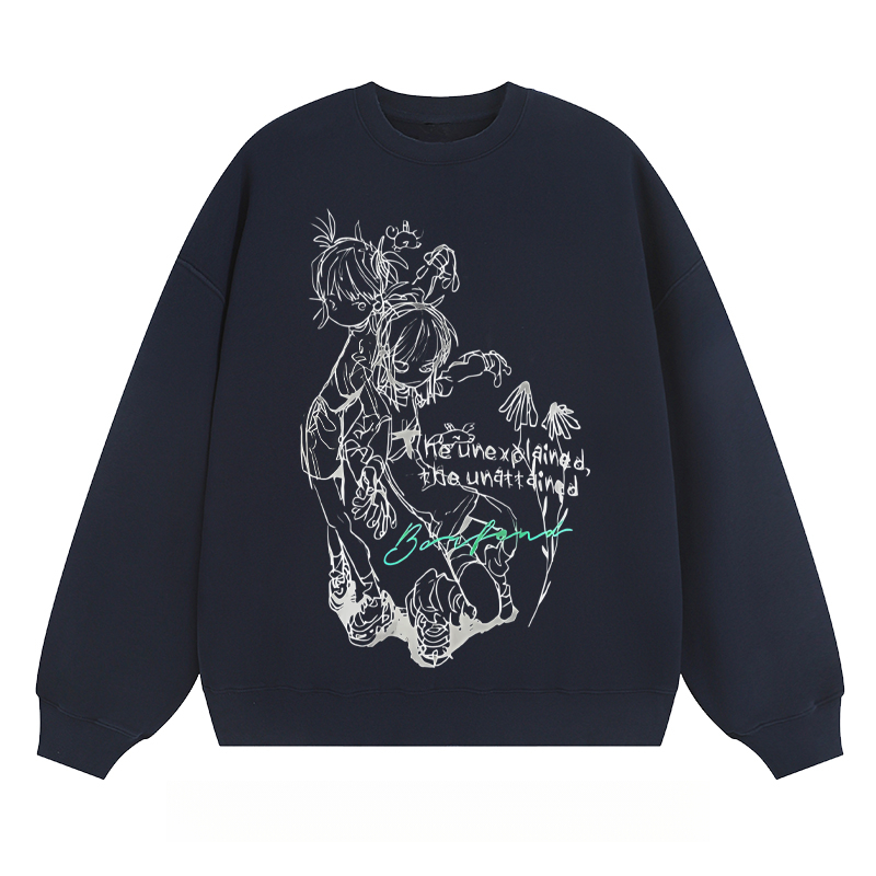 Anime - Style Sketch Crewneck Sweatshirt