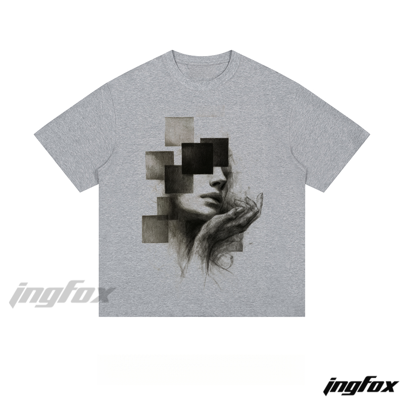 Artistic Cubist Portrait - Loose Fit Short Sleeve T-Shirt