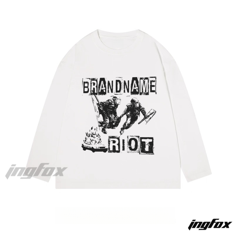 Riot Graphic - Classic Cotton Long Sleeve Tee